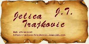 Jelica Trajković vizit kartica